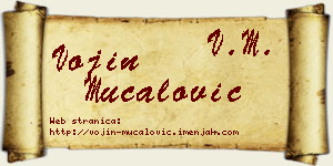 Vojin Mučalović vizit kartica
